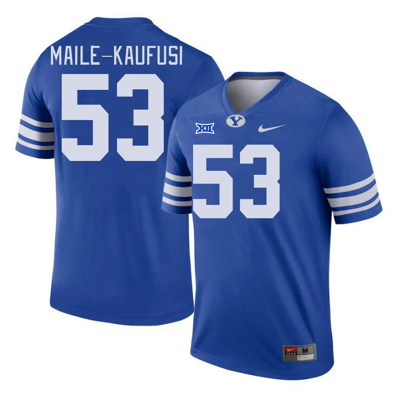 Men #53 Orion Maile-Kaufusi BYU Cougars College Football Jerseys Stitched Sale-Royal